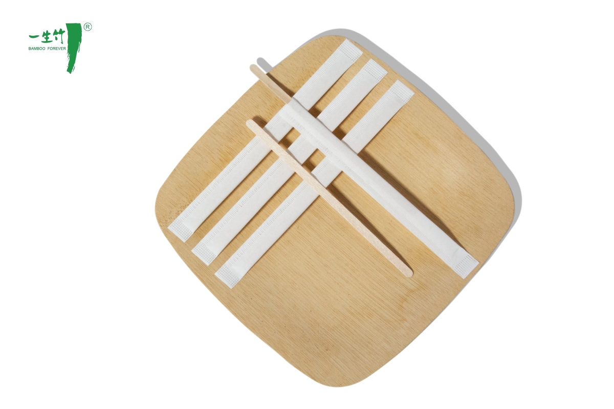 Individuell verpackte maßgefertigte Holzkaffeerührstäbchen