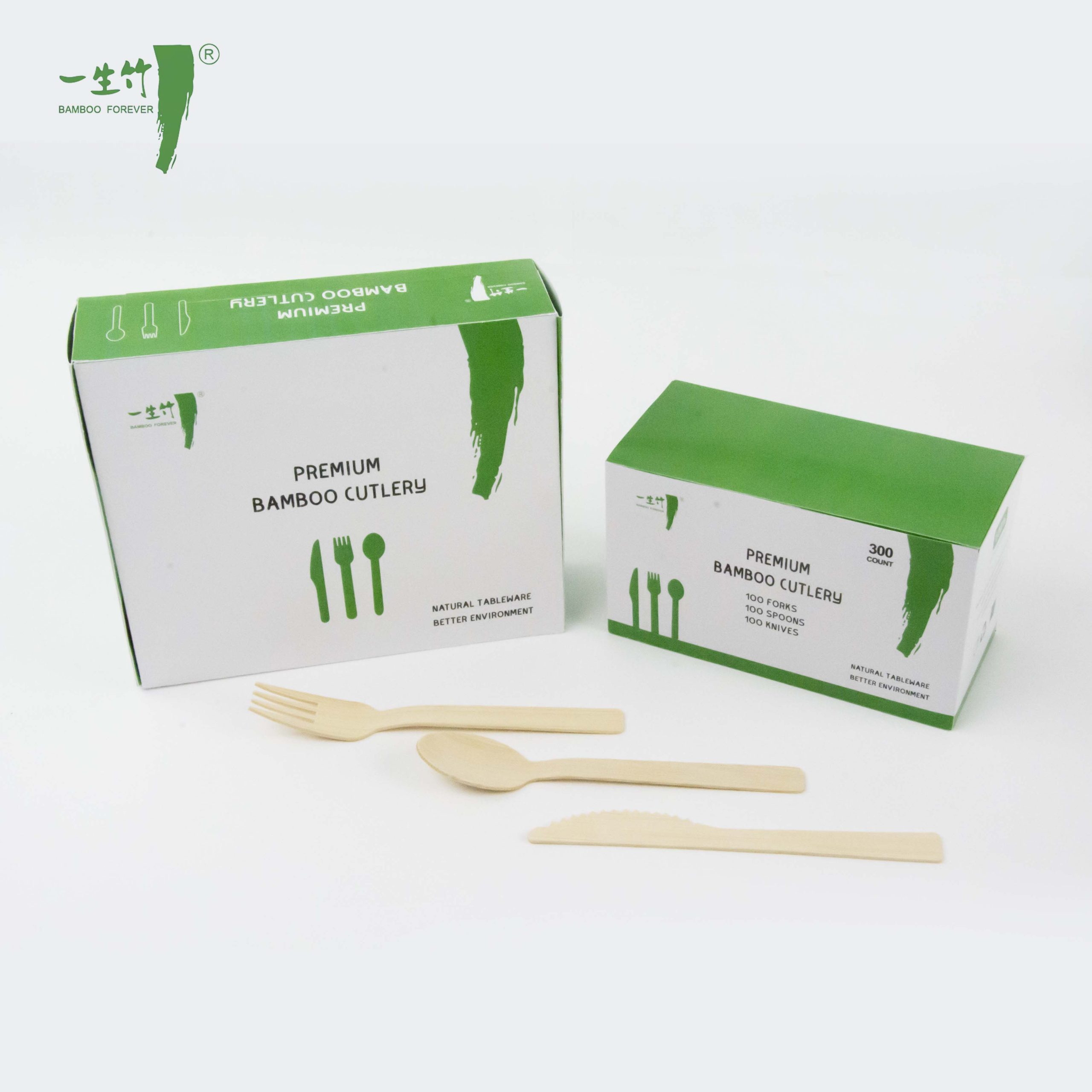 Maßgeschneiderte Verpackungskartons – Biologisch abbaubares Bambus-Besteck Einweg