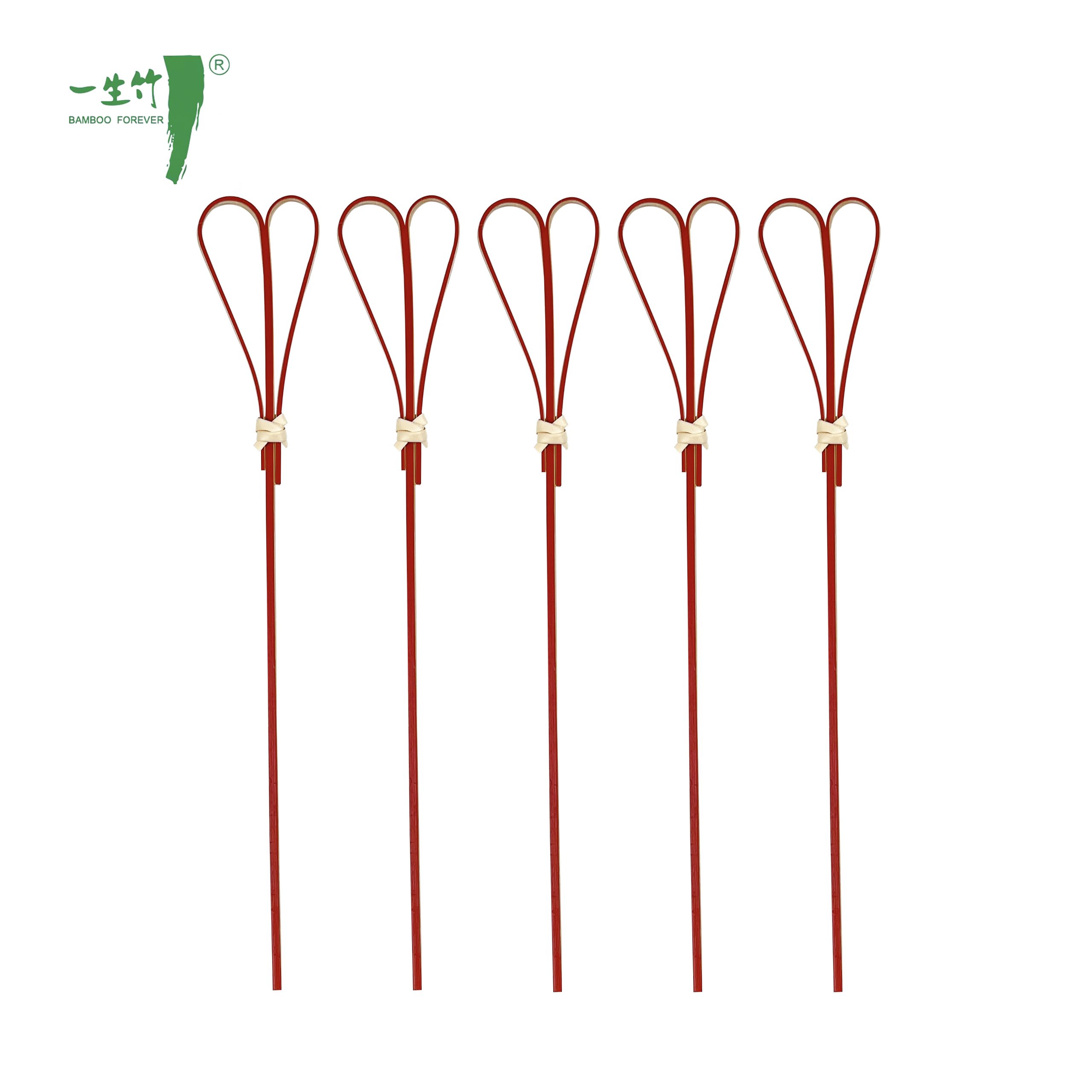 Bambusherzpicker mit Farbe